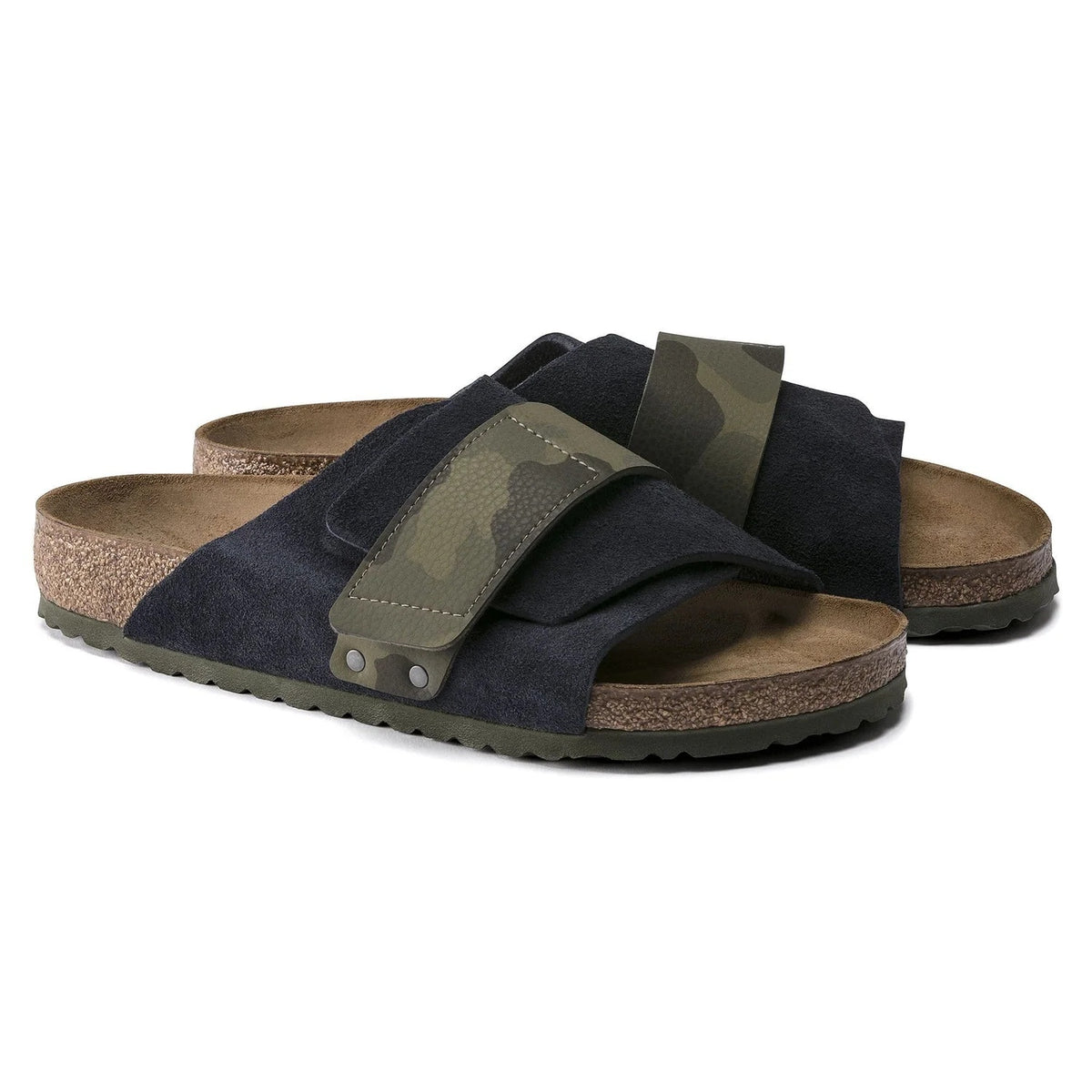 Birkenstock Kyoto Suede Leather Birko-Flor Sandals - Midnight - 1019737 - Regular