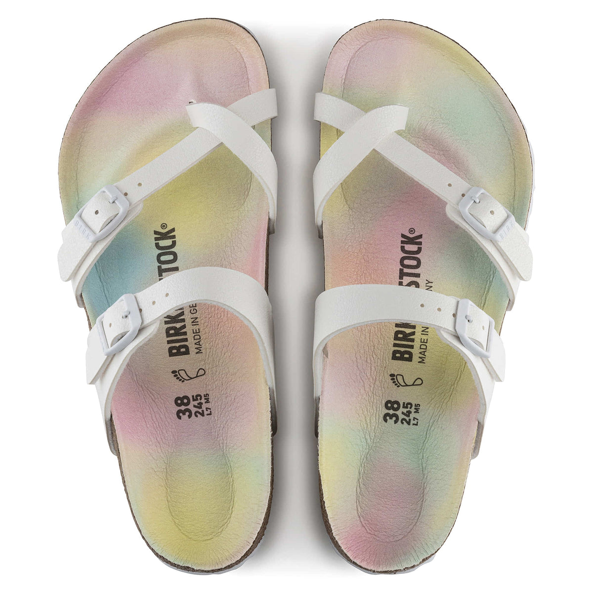 Birkenstock Mayari Vegan Birko-Flor Sandals Nubuck - White - 1021215 - Regular