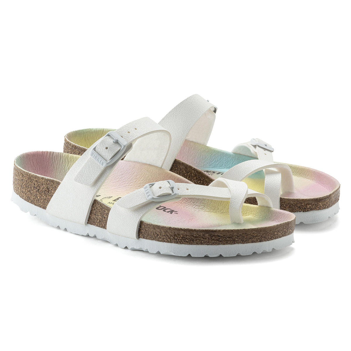 Birkenstock Mayari Vegan Birko-Flor Sandals Nubuck - White - 1021215 - Regular