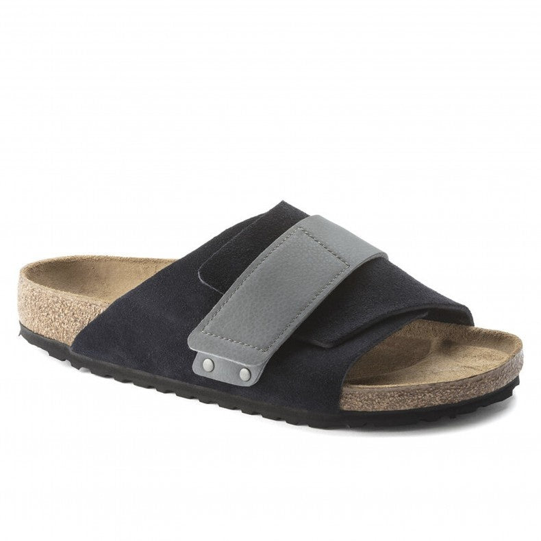 Birkenstock Kyoto Nubuck Suede Leather Sandals - Midnight - 1022315 - Regular
