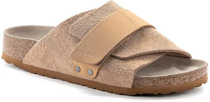 Birkenstock Kyoto Nubuck Suede Leather Sandals - Clay - 1022377 - Narrow