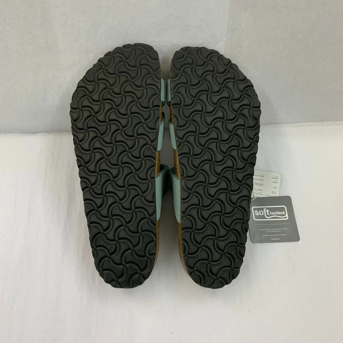 Birkenstock Franca Soft FootBed Faded Nubuck Sandals - Aqua - 1022944 - Regular