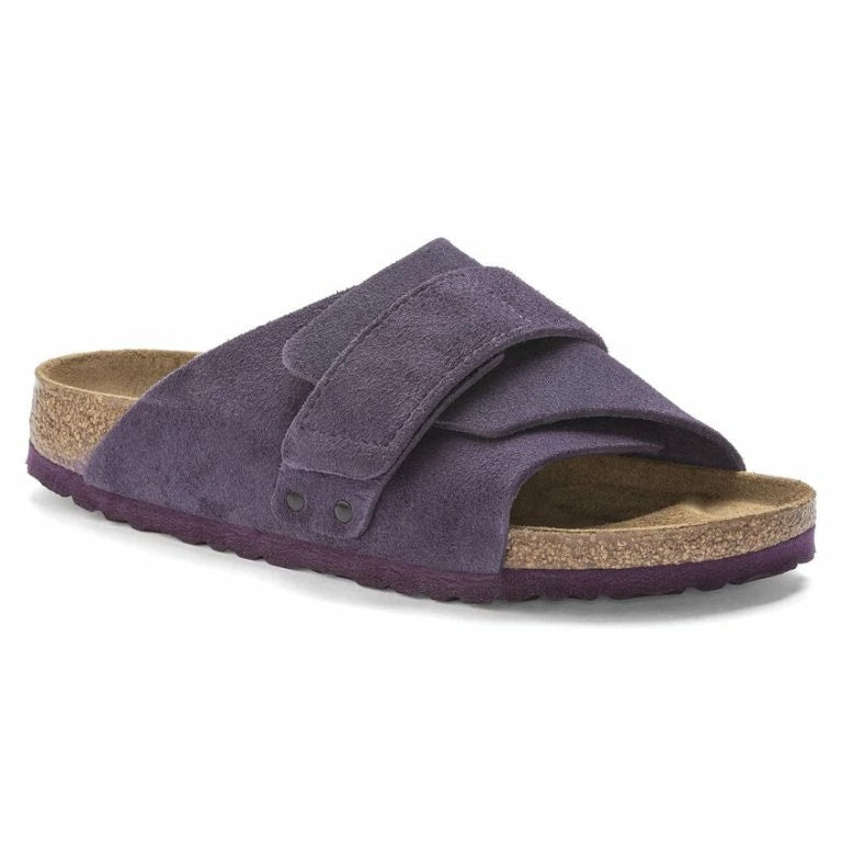 Birkenstock Kyoto Suede Leather Sandals - Wine - 1023784 - Narrow