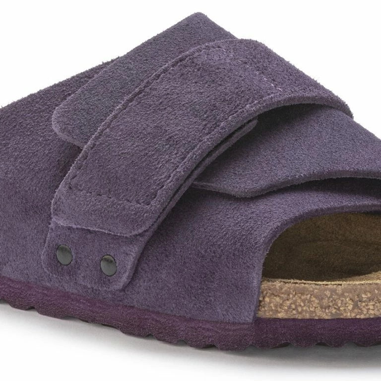 Birkenstock Kyoto Suede Leather Sandals - Wine - 1023784 - Narrow
