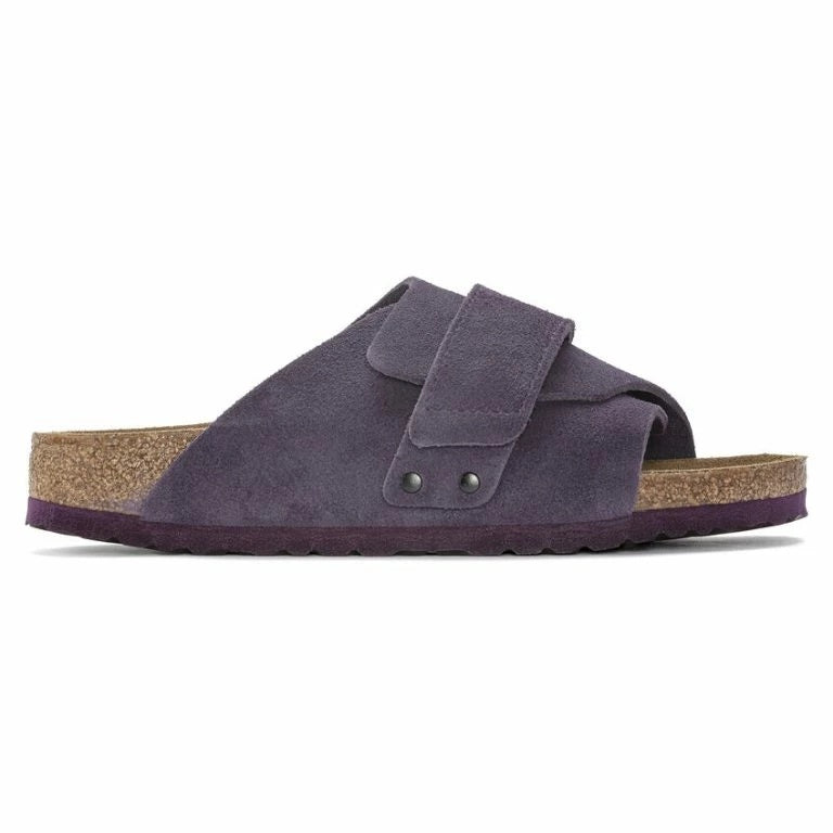Birkenstock Kyoto Suede Leather Sandals - Wine - 1023784 - Narrow