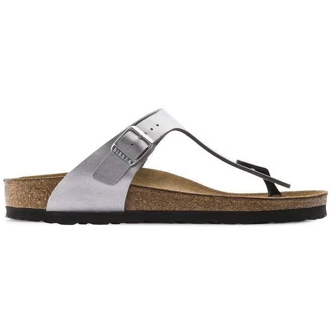 Birkenstock Gizeh Birko-Flor Sandals - Silverr - 0043853 - Narrow