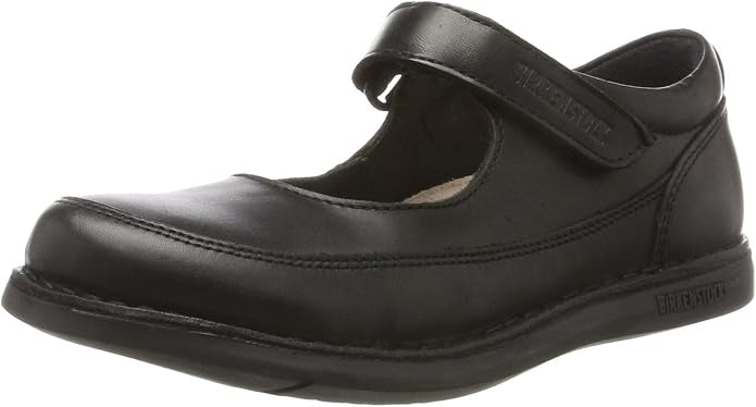 Birkenstock June Kids Leather Shoes - Black - 0493041