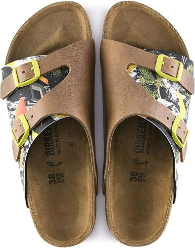 Birkenstock Zurich BS Waxy Leather Clogs - Yellow Multi natural - 1014911 - Regular