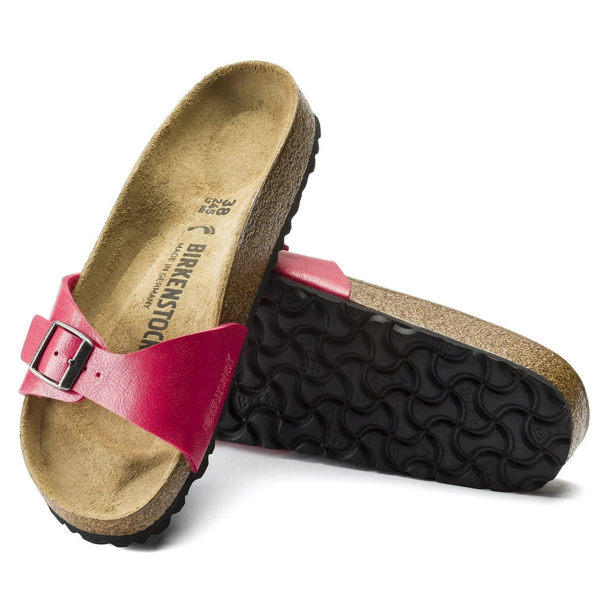 Birkenstock Madrid Birko-Flor Sandals - Graceful Raspberry - 1016063 - Narrow