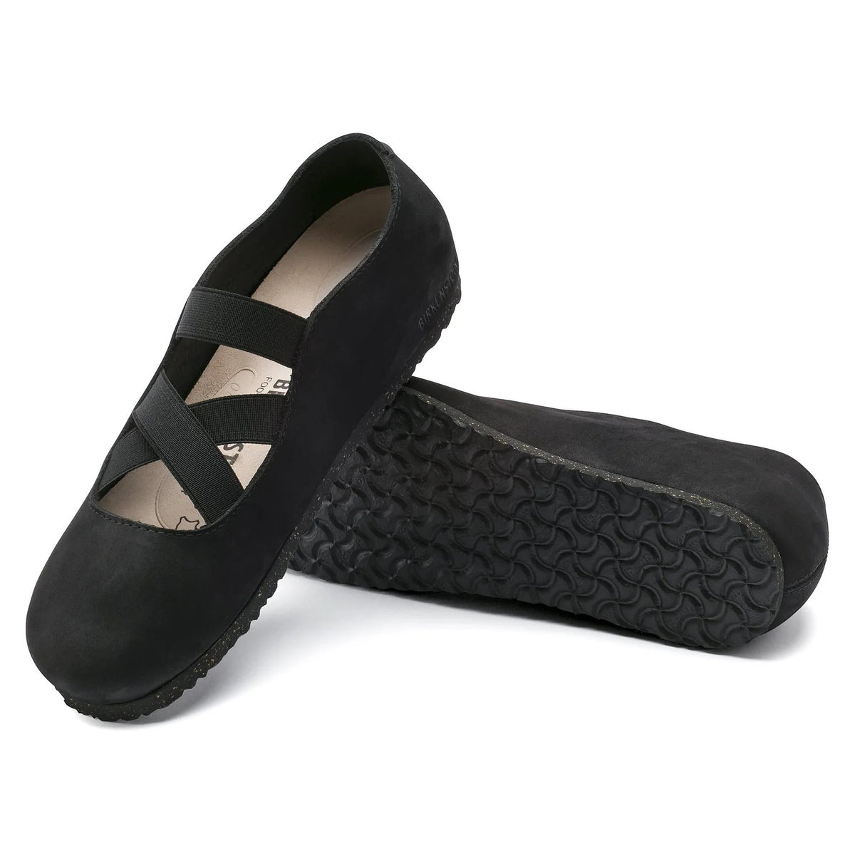 Birkenstock Santa Ana Nubuck Leather Shoes - Black - 1016311 - Narrow