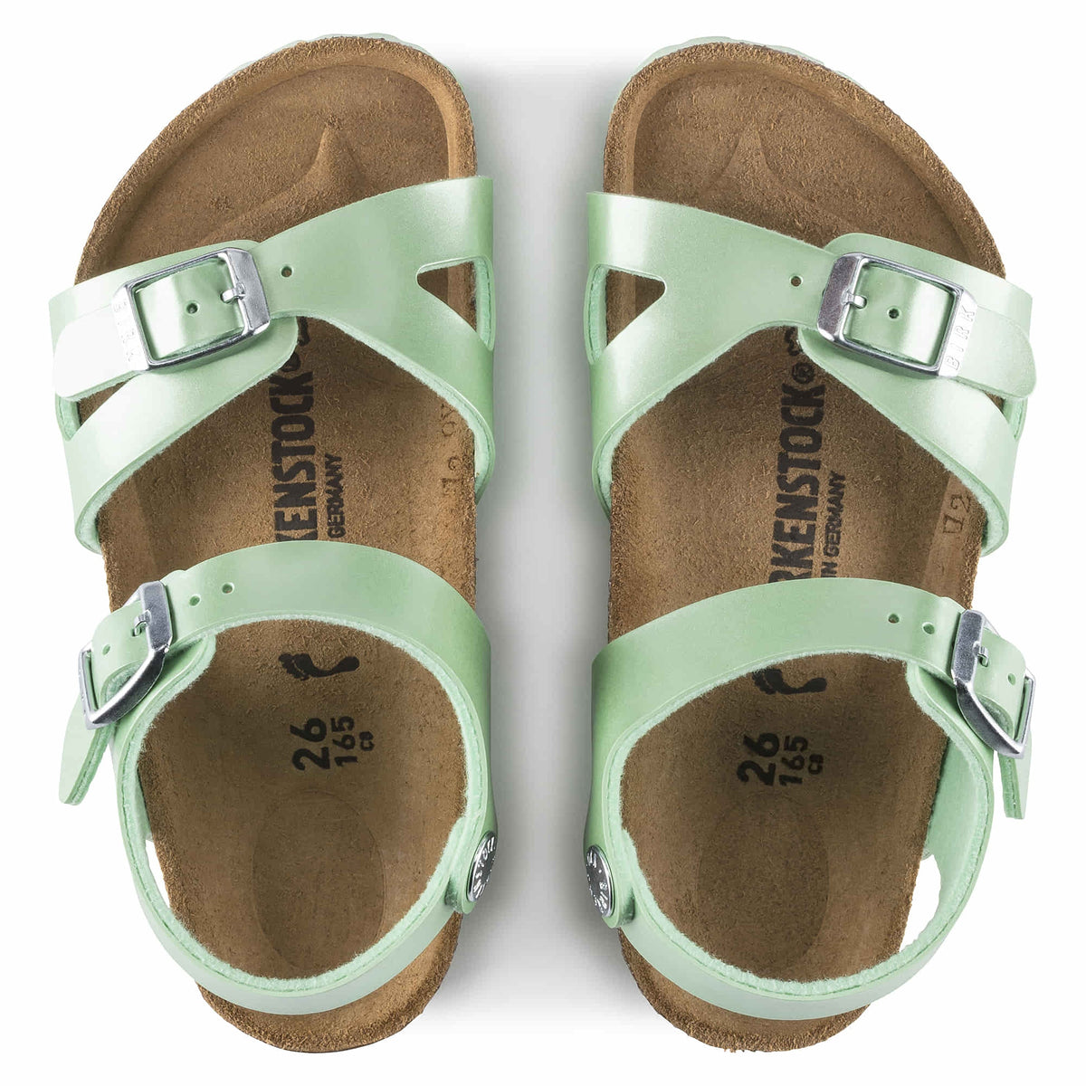 Birkenstock Rio Kids Birko-Flor Sandals - Electric Metallic Mineral - 1015565 - Regular