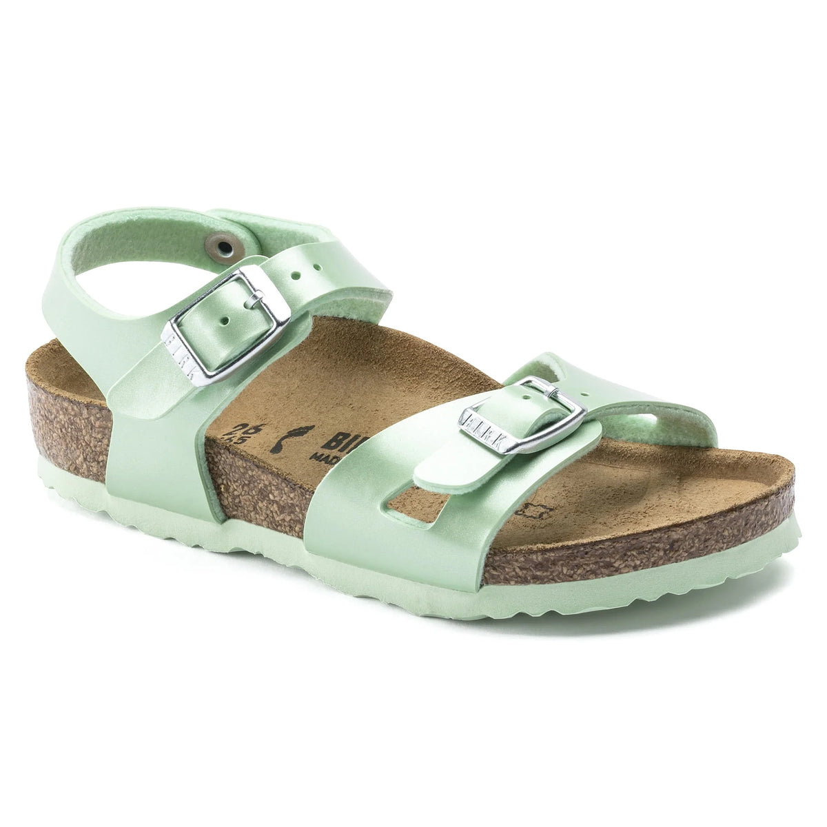 Birkenstock Rio Kids Birko-Flor Sandals - Electric Metallic Mineral - 1015565 - Regular