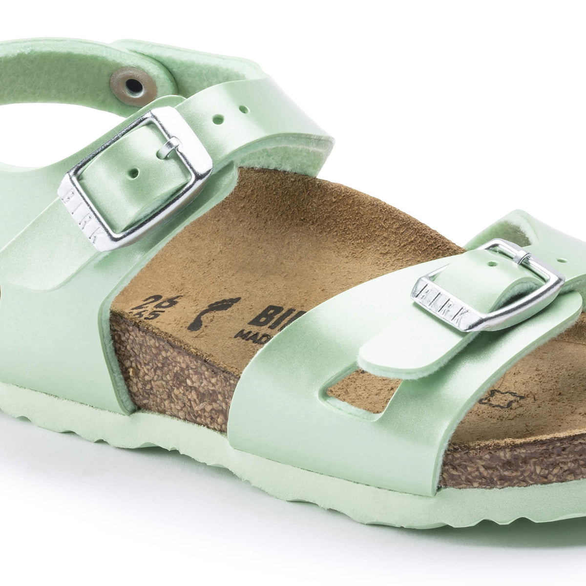 Birkenstock Rio Kids Birko-Flor Sandals - Electric Metallic Mineral - 1015565 - Regular
