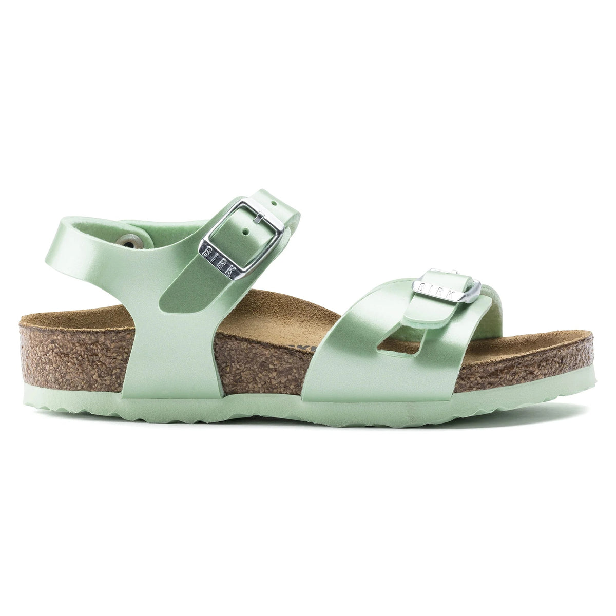 Birkenstock Rio Kids Birko-Flor Sandals - Electric Metallic Mineral - 1015565 - Regular