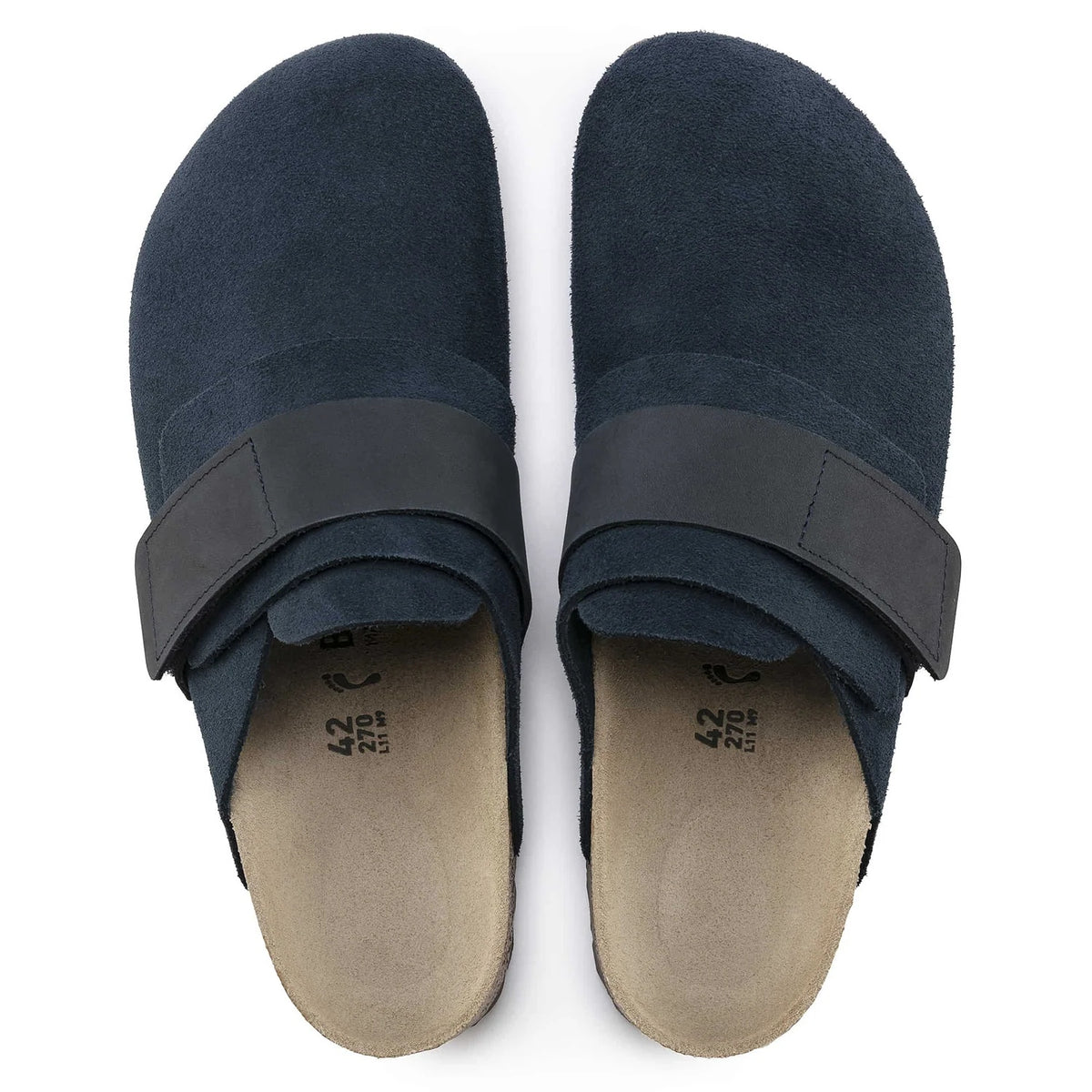 Birkenstock Nagoya Suede Leather Shoes - Navy - 1017507 - Regular