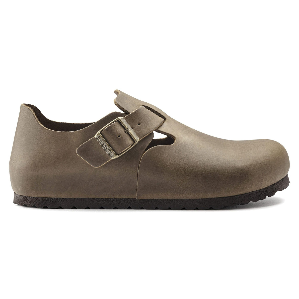Birkenstock London Oiled Leather Shoes - Faded Khaki - 1019461 - Regular