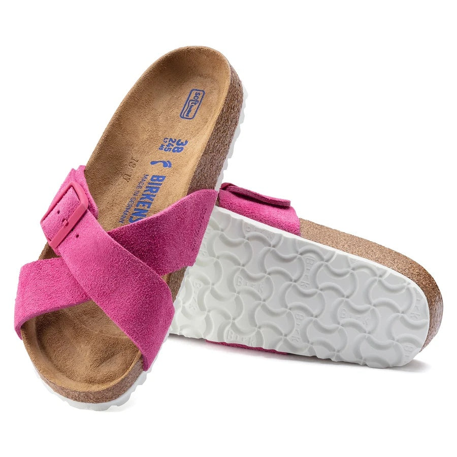 Birkenstock Siena Soft FootBed Suede Leather Sandals - Tulip - 1022029 - Narrow