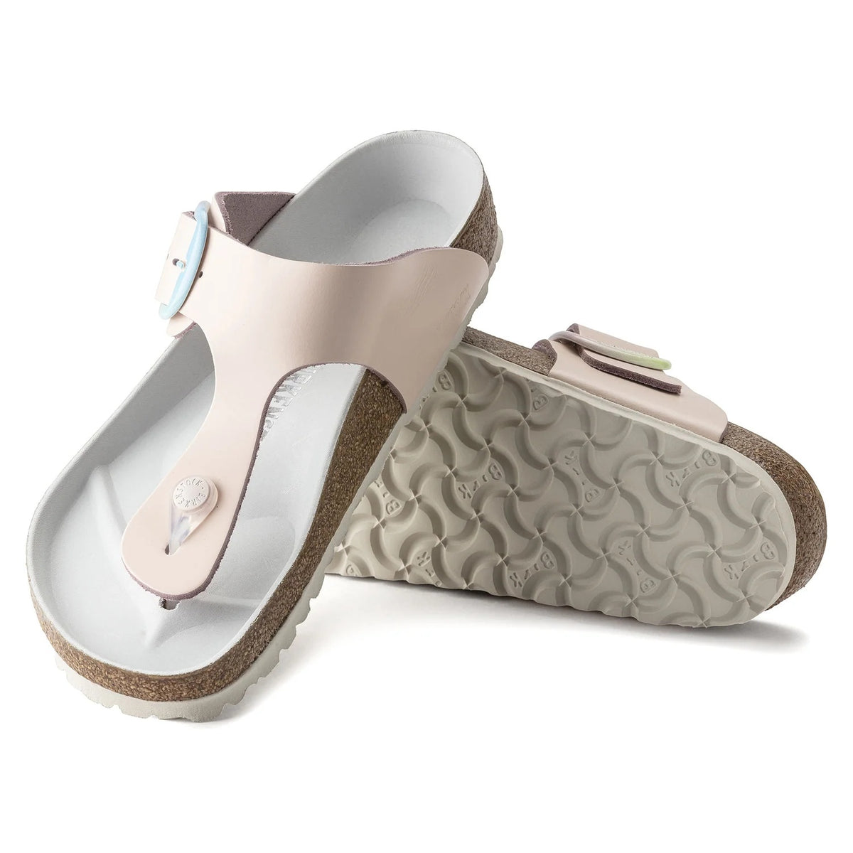 Birkenstock Gizeh Big Buckle Natural Leather Sandals - Light Rose - 1022469 - Regular