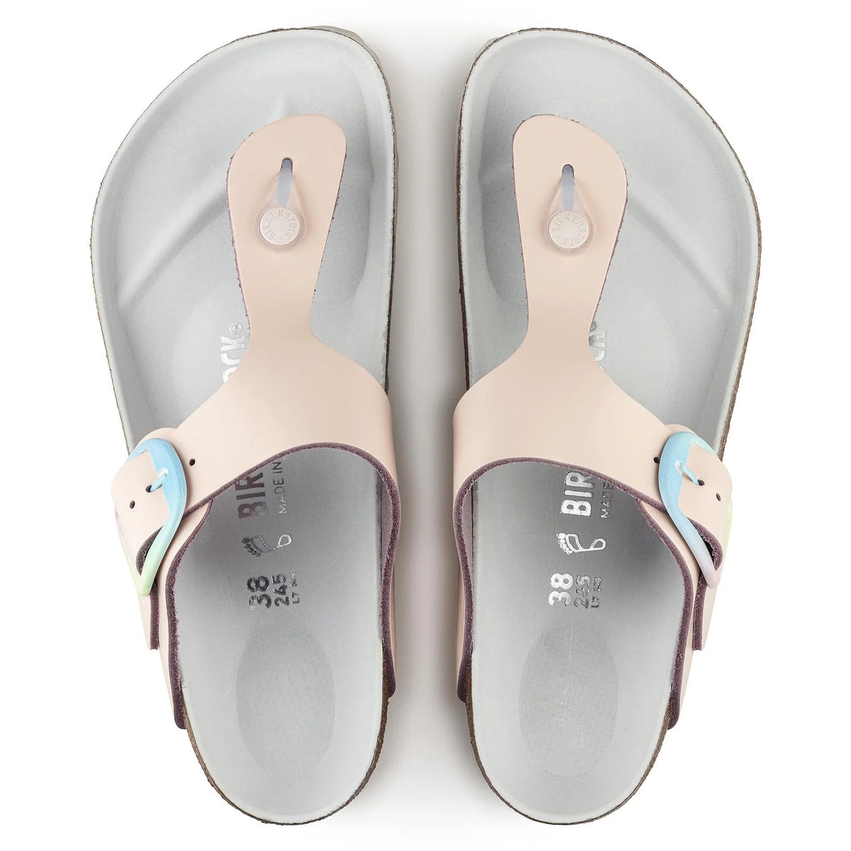 Birkenstock Gizeh Big Buckle Natural Leather Sandals - Light Rose - 1022469 - Regular