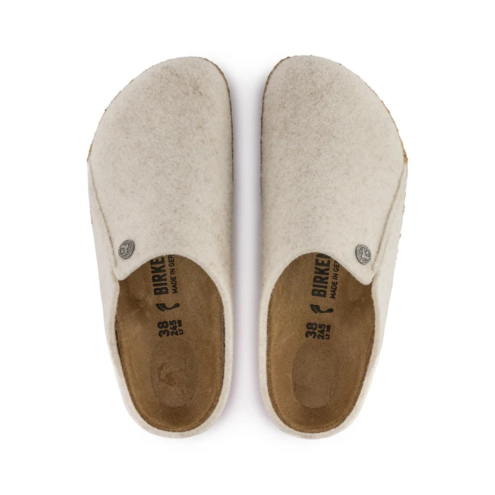 Birkenstock Zermatt Rivet Felt Clogs - Ecru - 1023194 - Regular