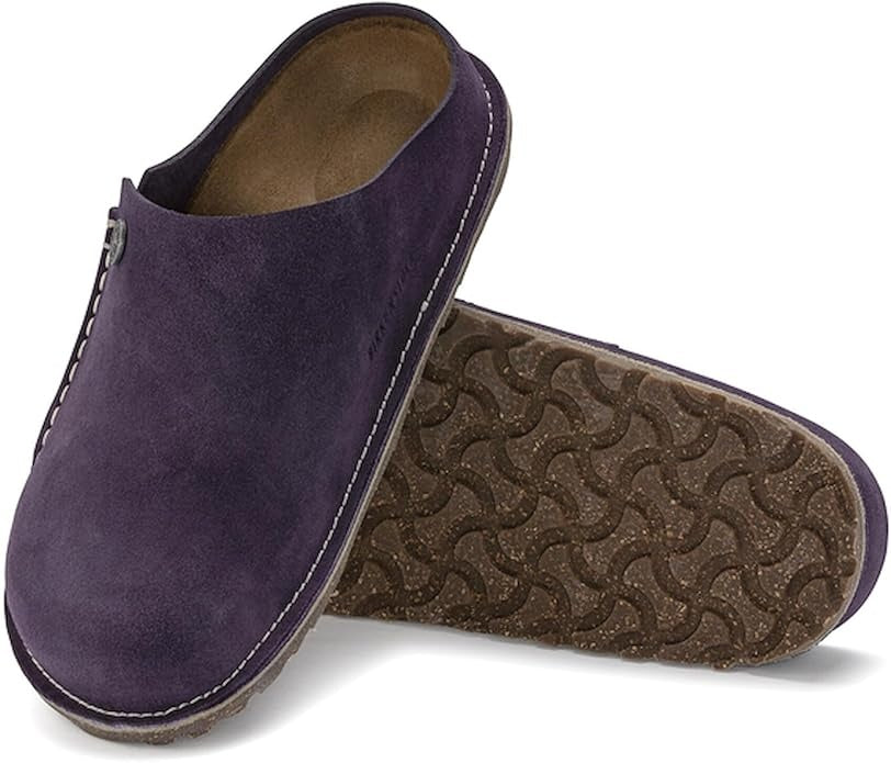 Birkenstock Zermatt 365 Suede Leather Clogs - Dark Berry - 1023751 - Narrow