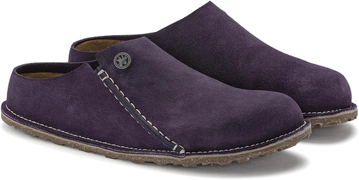 Birkenstock Zermatt 365 Suede Leather Clogs - Dark Berry - 1023751 - Narrow