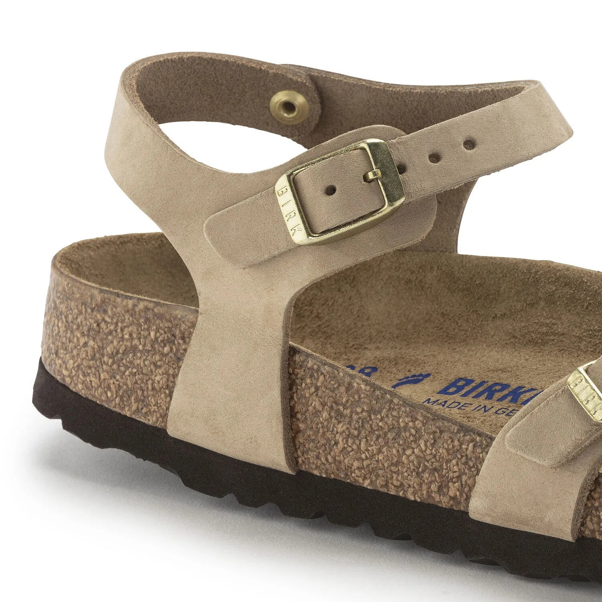 Birkenstock Kumba Soft Foodbed Natural Leather Sandals - Sandcastle - 1024268 - Regular