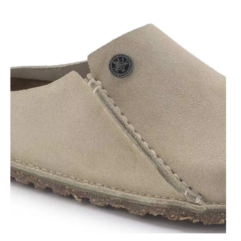 Birkenstock Zermatt Suede Leather Clogs - Eggshell - 1024310 - Narrow