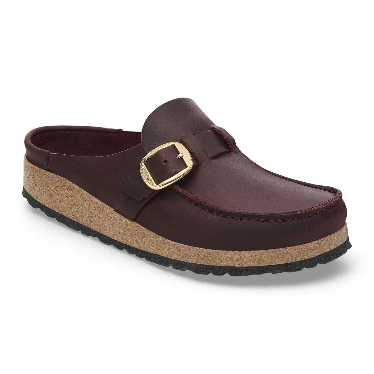 Birkenstock Buckley Natural Leather Clogs - Zinfandel - 1027987 - Narrow