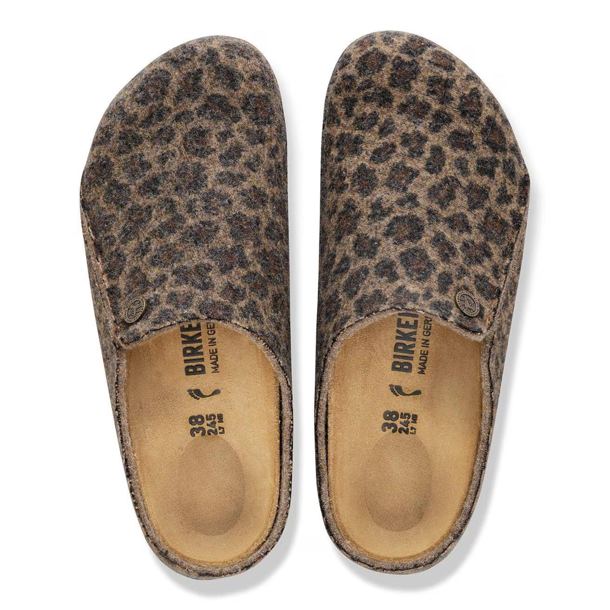 Birkenstock Zermatt Rivet Felt Clogs - Leo Toffee melange - 1030844 - Narrow