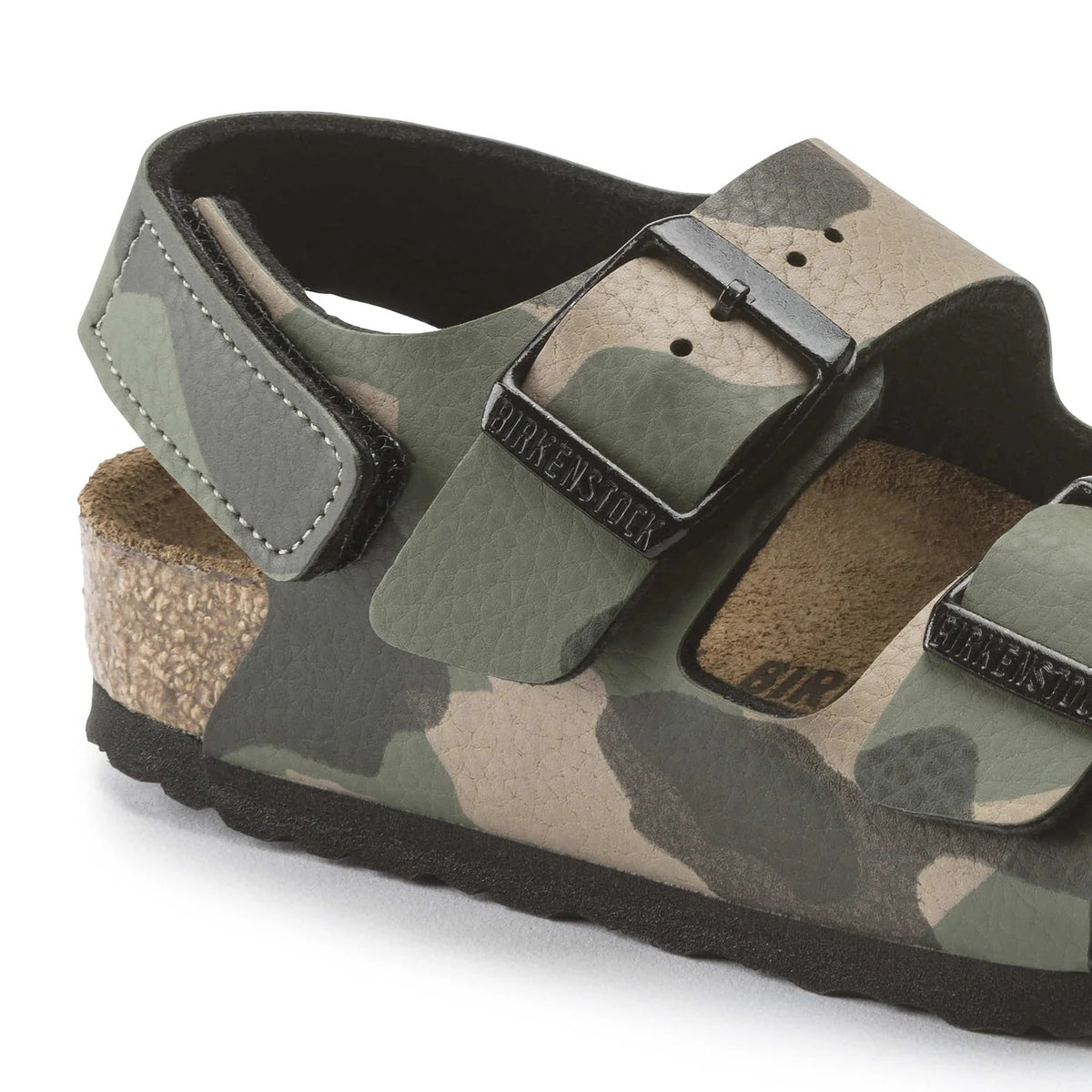 Birkenstock Milano Kids Birko-Flor Sandals - Desert Soil Khaki - 1020286 - Narrow