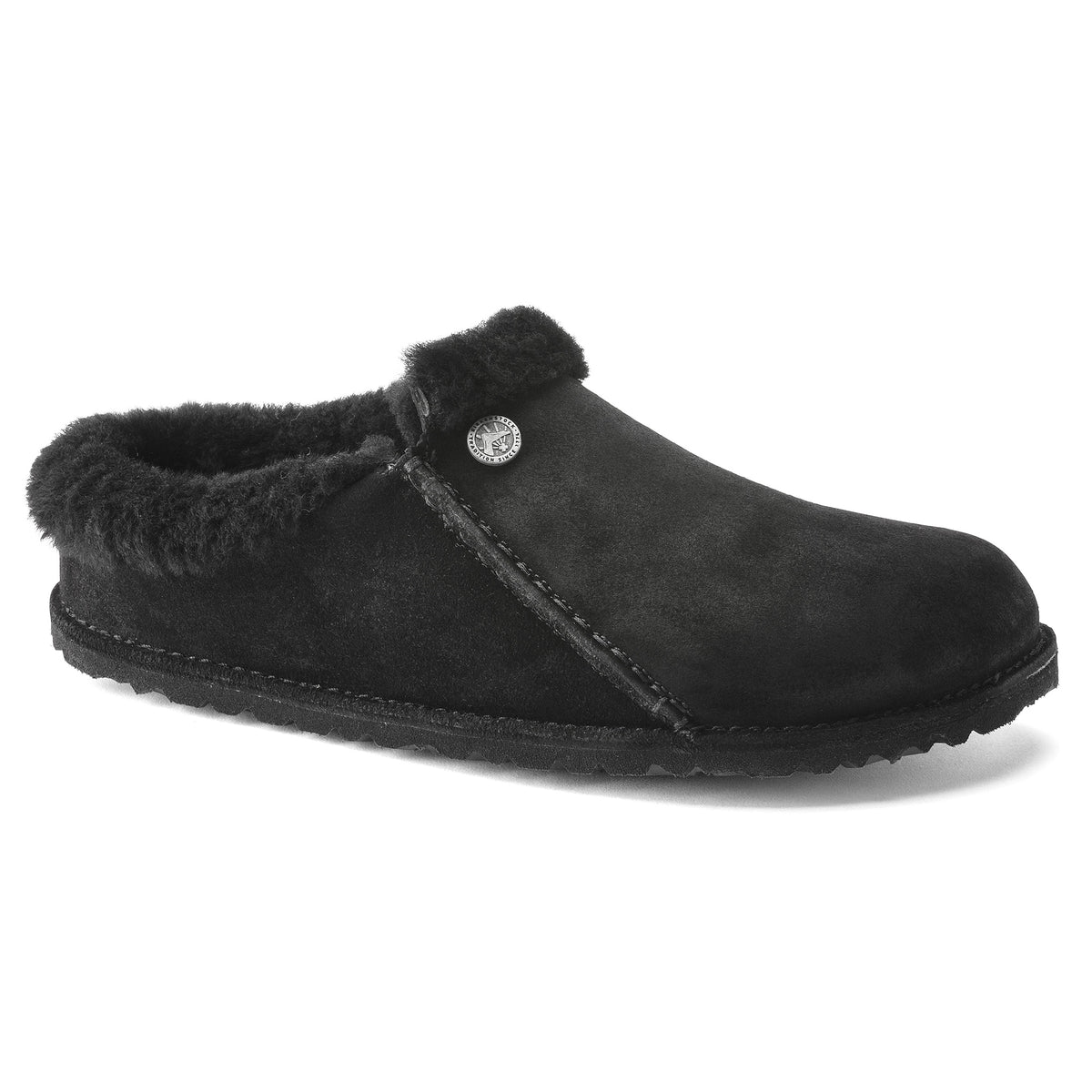 Birkenstock Zermat Premium Suede Leather Clogs - Black - 1021107 - Narrow