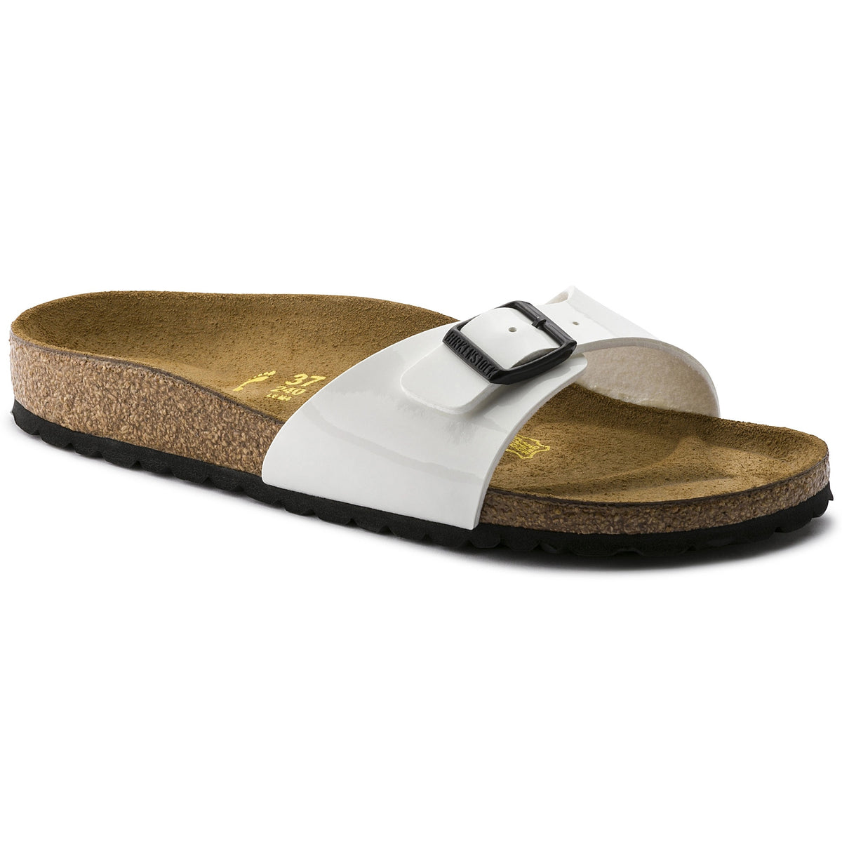 Birkenstock Madrid Bs Patent Birko-Flor Sandals - White - 240863 - Narrow