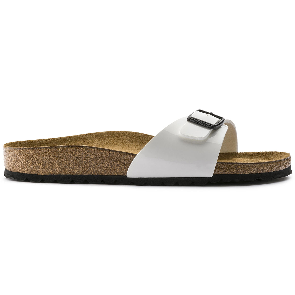Birkenstock Madrid Bs Patent Birko-Flor Sandals - White - 240863 - Narrow