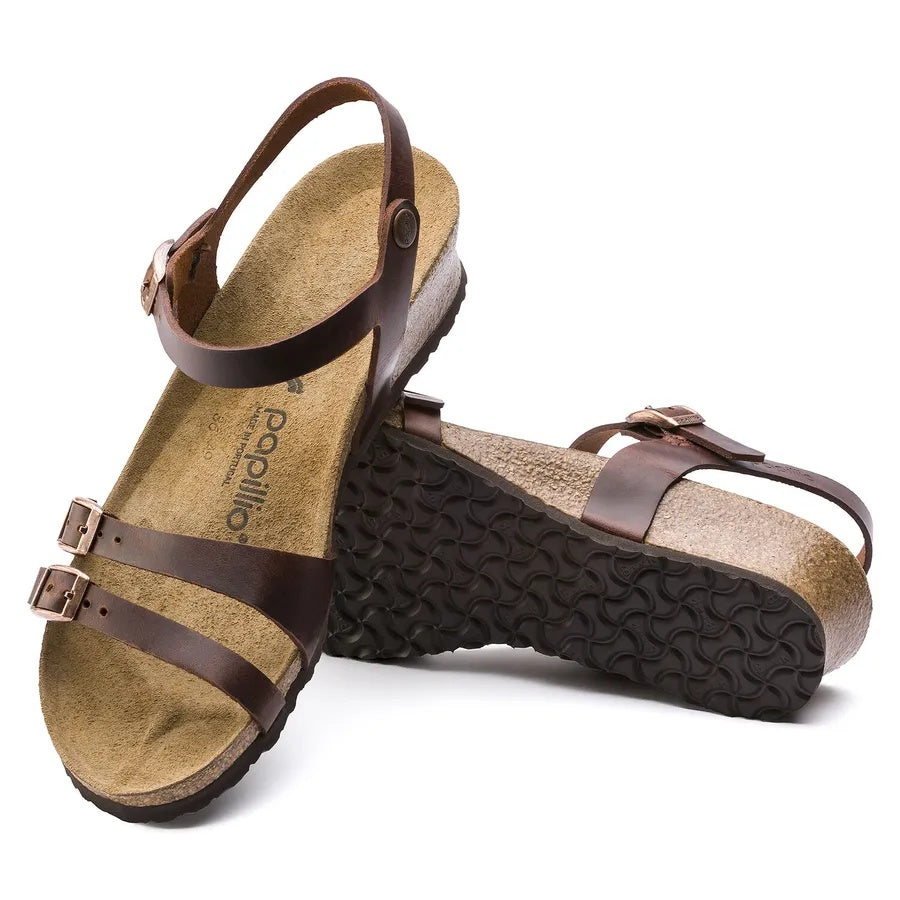 Birkenstock Lana Natural Leather Sandals - Cognac - 1008774 - Narrow