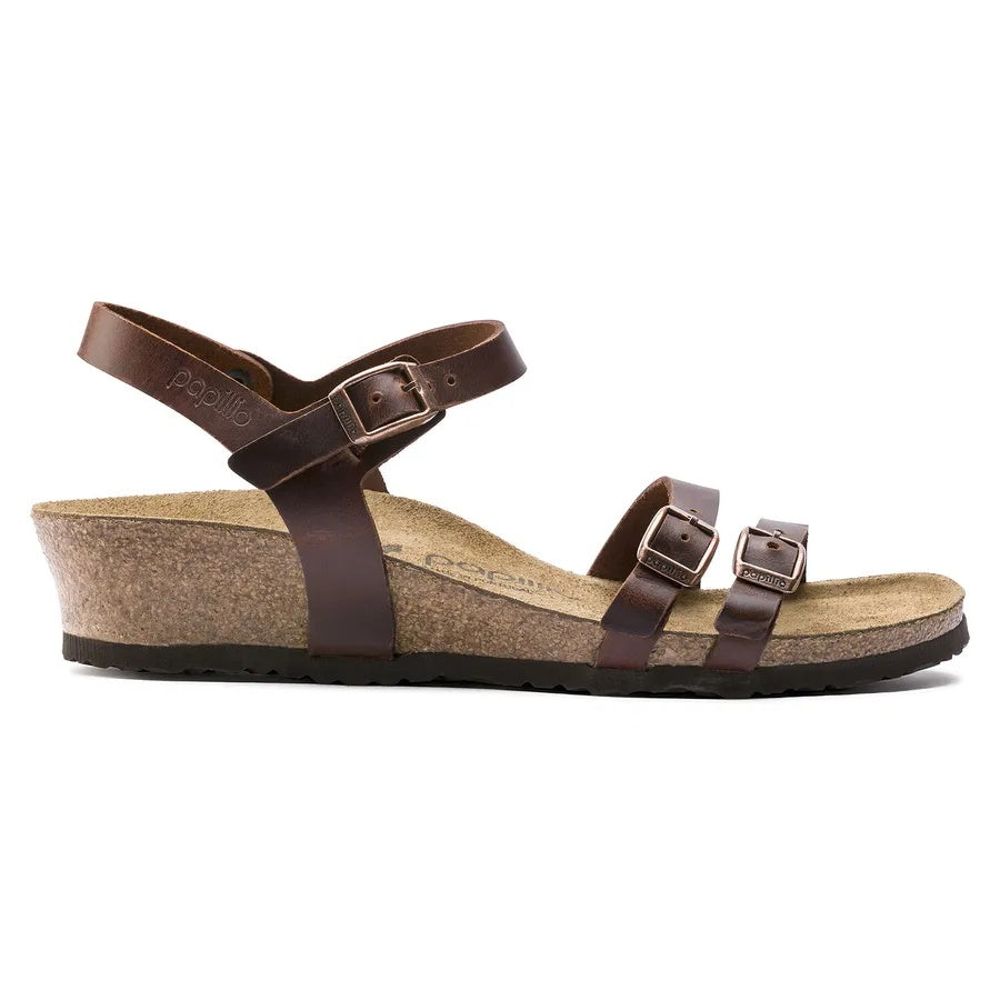 Birkenstock Lana Natural Leather Sandals - Cognac - 1008774 - Narrow
