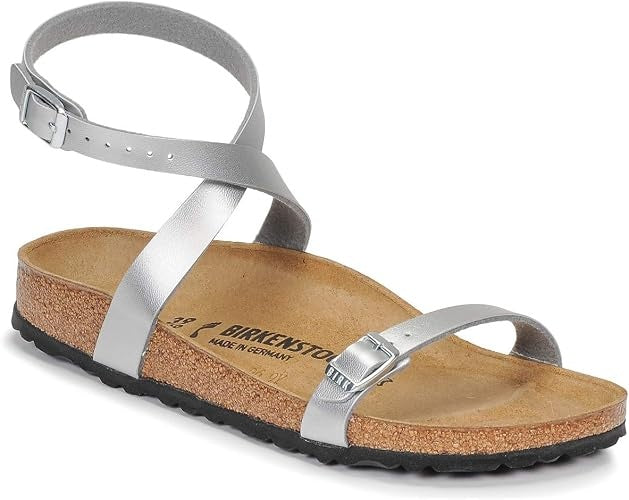 Birkenstock Daloa Birko-Flor Sandals - Silver - 1014161 - Regular