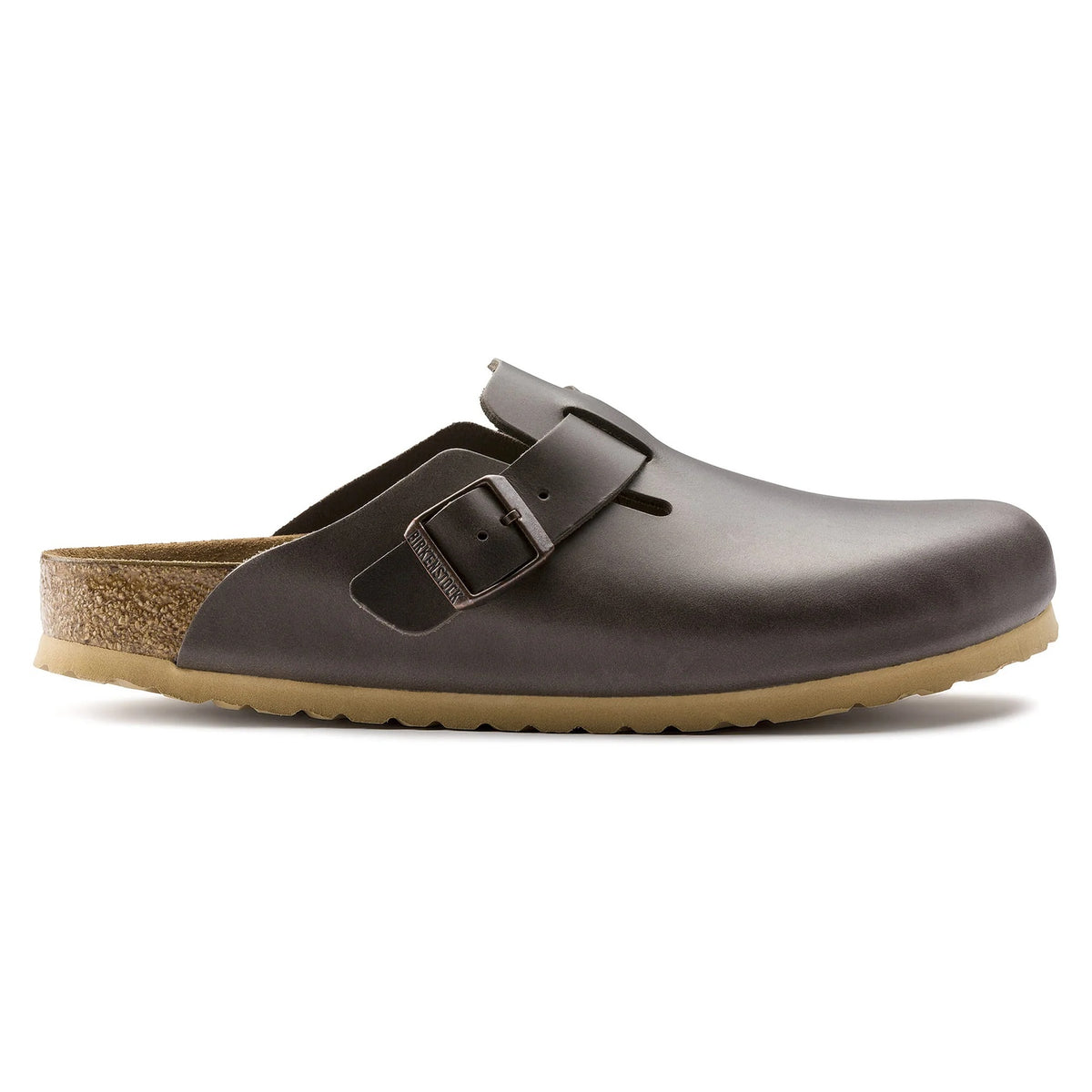 Birkenstock Boston Soft Footbed Natural Leather Clogs - Antique Pull Espresso - 1014503 - Regular