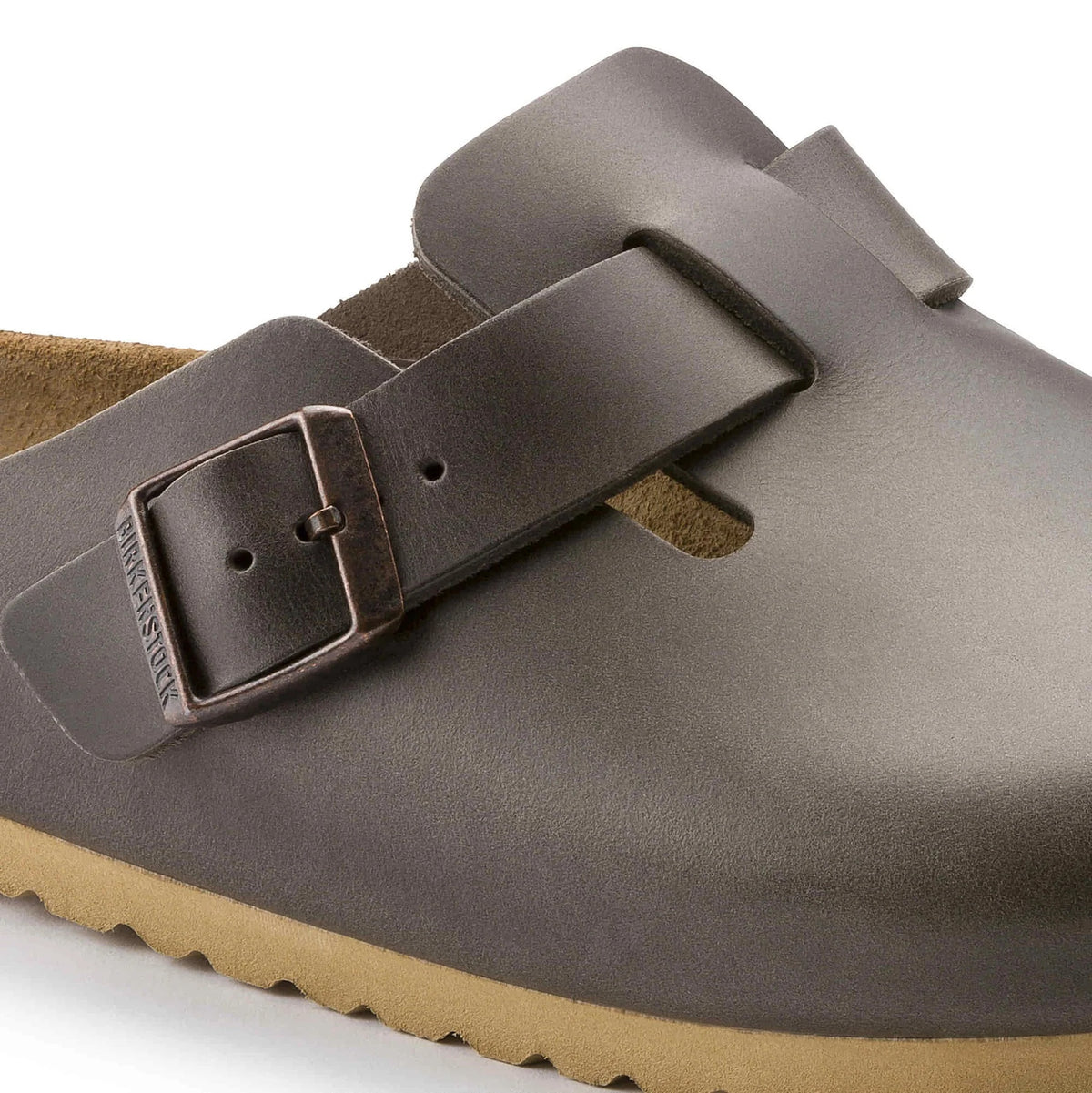 Birkenstock Boston Soft Footbed Natural Leather Clogs - Antique Pull Espresso - 1014503 - Regular