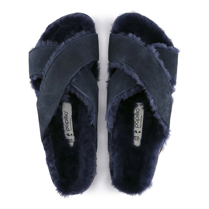 Birkenstock Daytona Suede Leather Shoes - Navy - 1014843 - Narrow