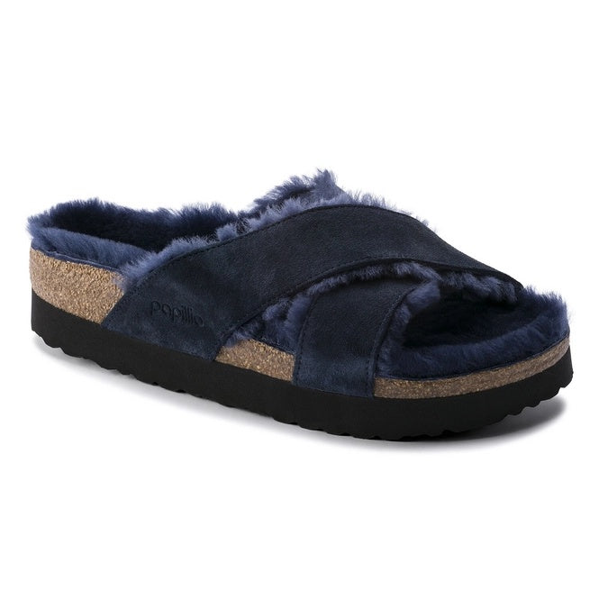 Birkenstock Daytona Suede Leather Shoes - Navy - 1014843 - Narrow