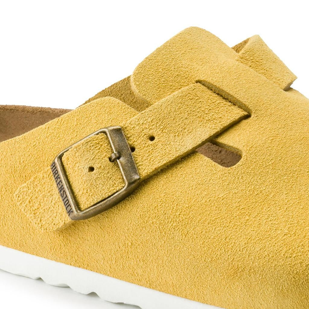 Birkenstock Boston VL Suede Leather Clogs - Ochre - 1015897