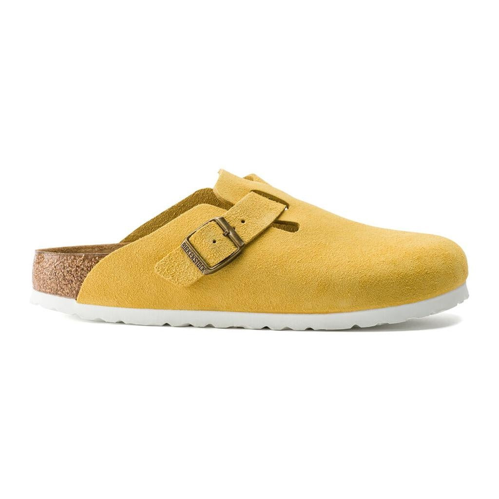 Birkenstock Boston VL Suede Leather Clogs - Ochre - 1015897