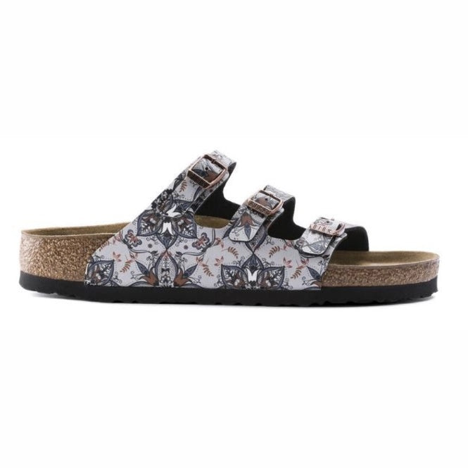 Birkenstock Florida Fresh Birko-Flor Sandals - Boho Flowers Navy - 1015993 - Narrow