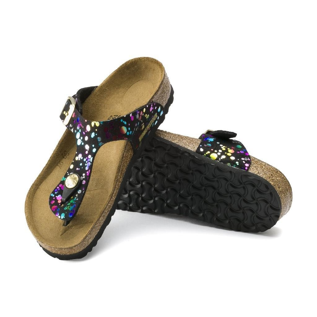 Birkenstock Gizeh Kids Microfiber Sandals - Confetti Black - 1016015