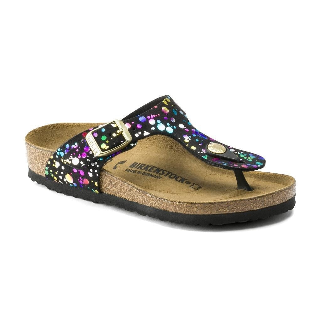 Birkenstock Gizeh Kids Microfiber Sandals - Confetti Black - 1016015