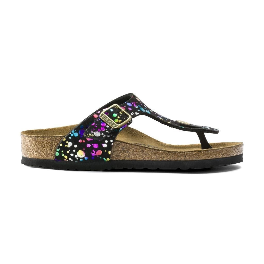 Birkenstock Gizeh Kids Microfiber Sandals - Confetti Black - 1016015
