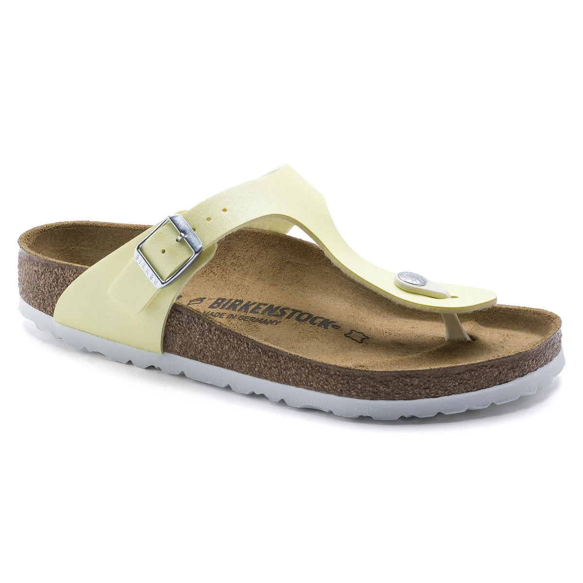 Birkenstock Gizeh Birko-Flor Sandals - Icy Metallic Sulfur - 1016022