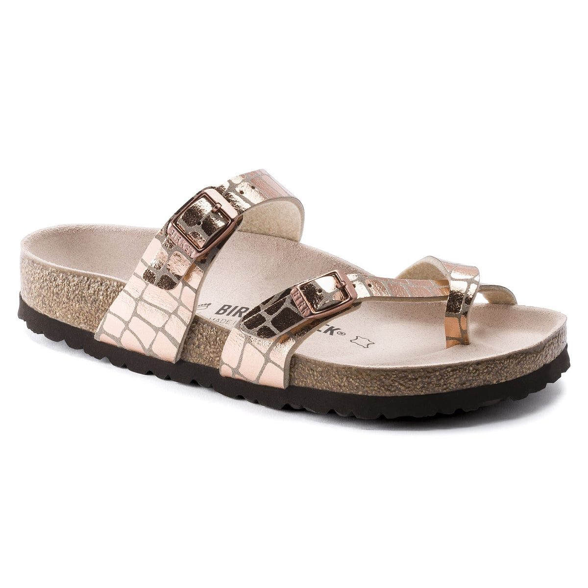 Birkenstock Mayari Microfiber Sandals - Gator Gleam Copper - 1016042