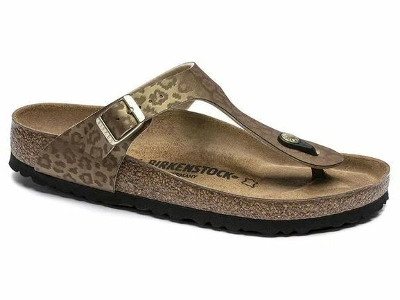 Birkenstock Gizeh Birko-Flor Sandals - Leopard Gold - 1016777